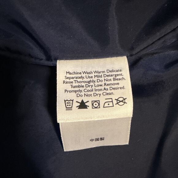 Eddie Bauer Men’s Plus Weatheredge Waterproof Rain Hooded Blue Jacket Size M - Picture 13 of 15